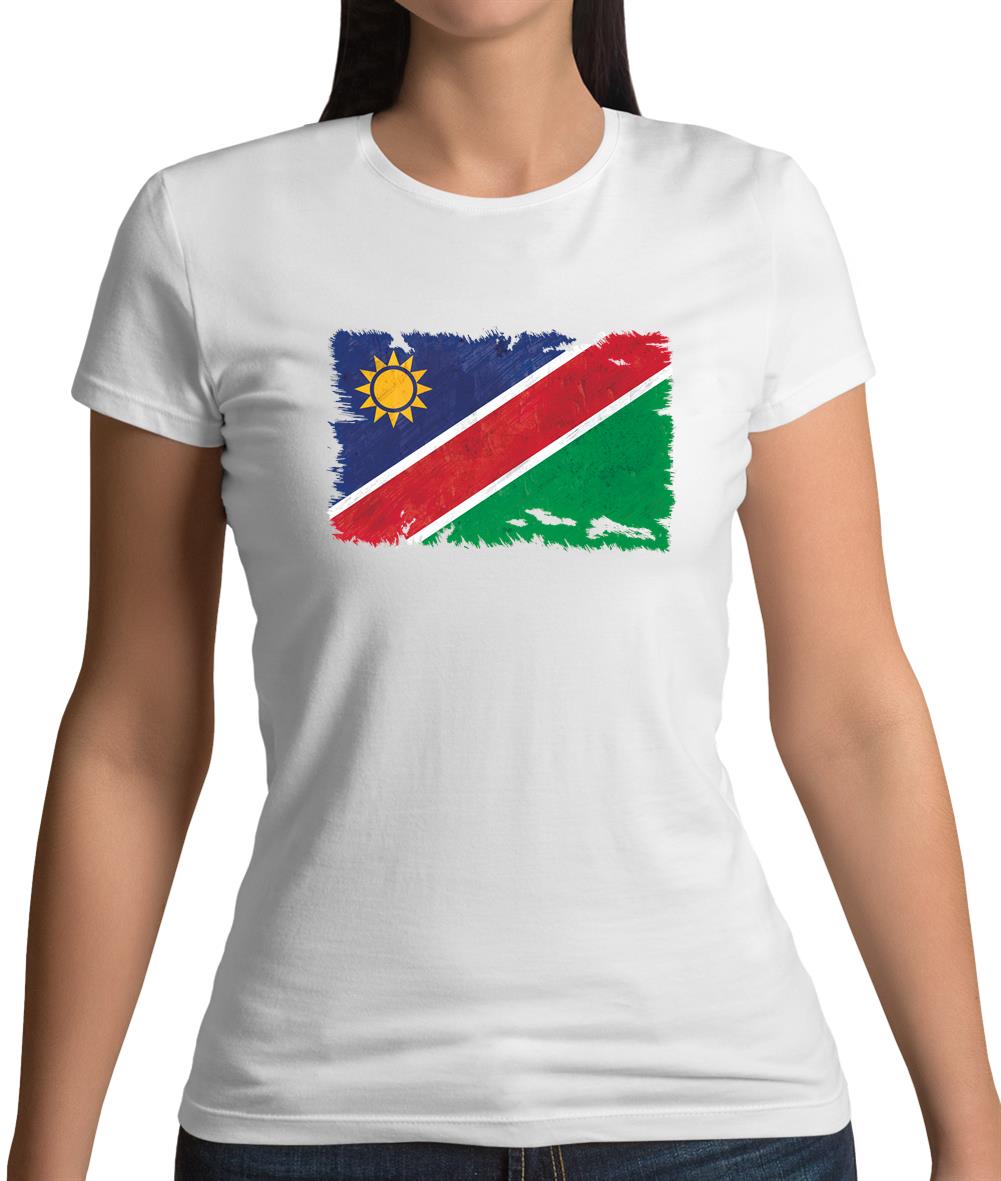 Namibia Grunge Style Flag Womens T-Shirt Namibia Grunge Style Flag Womens T-Shirt
