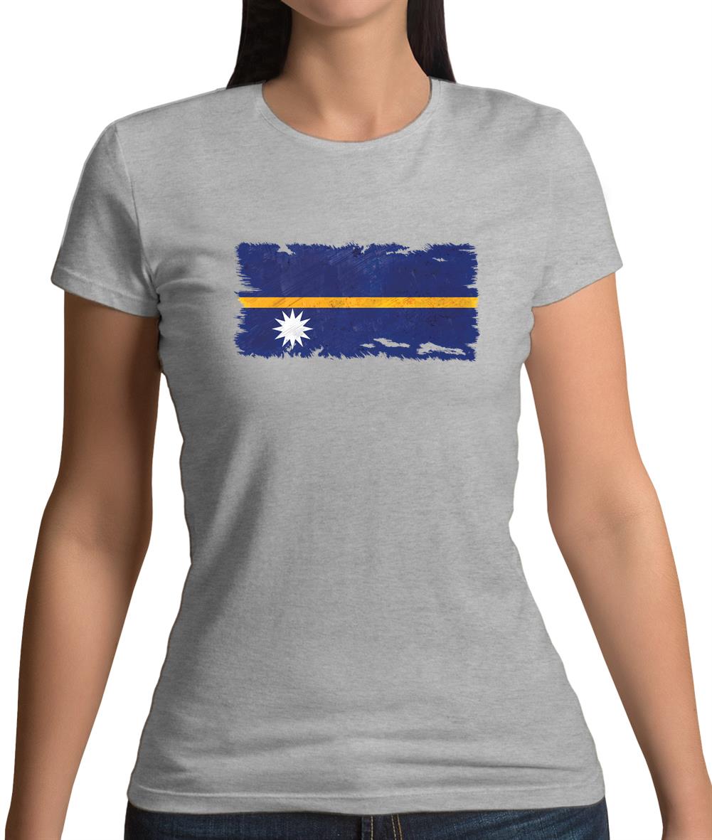 Nauru Grunge Style Flag Womens T-Shirt Nauru Grunge Style Flag Womens T-Shirt