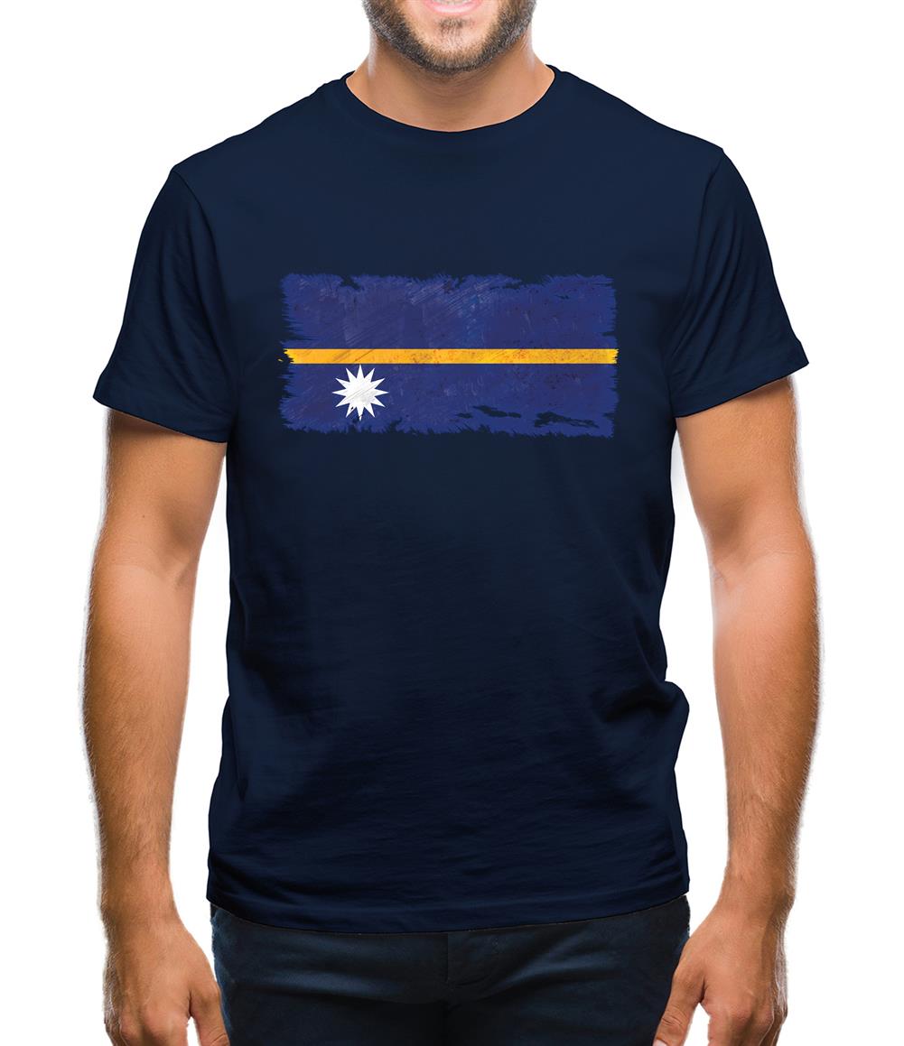 Nauru Grunge Style Flag Mens T-Shirt Nauru Grunge Style Flag Mens T-Shirt