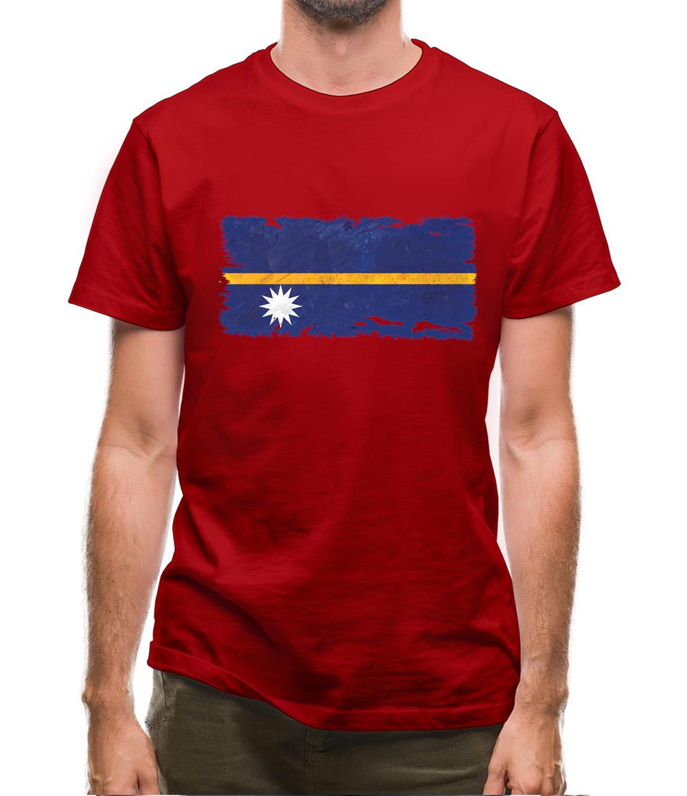 Nauru Grunge Style Flag Mens T-Shirt Nauru Grunge Style Flag Mens T-Shirt