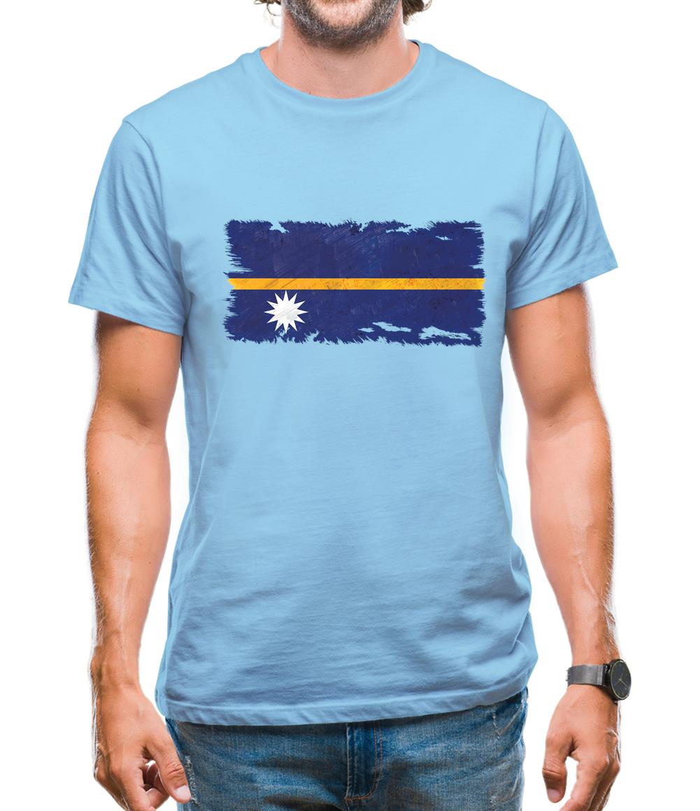 Nauru Grunge Style Flag Mens T-Shirt Nauru Grunge Style Flag Mens T-Shirt