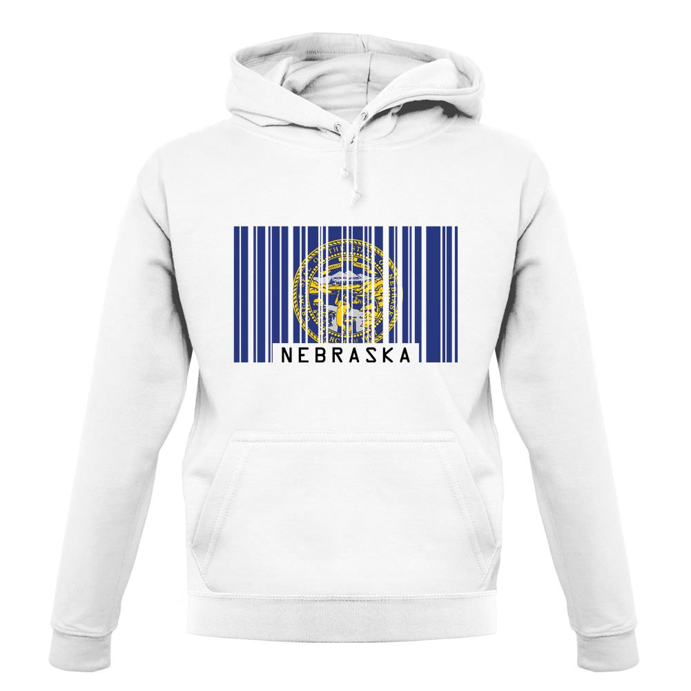 Nebraska Barcode Style Flag unisex hoodie Nebraska Barcode Style Flag unisex hoodie