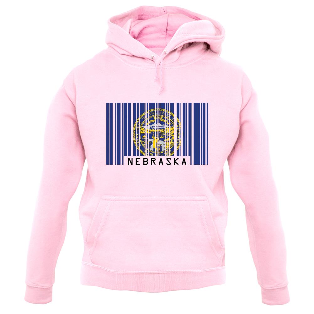 Nebraska Barcode Style Flag unisex hoodie Nebraska Barcode Style Flag unisex hoodie