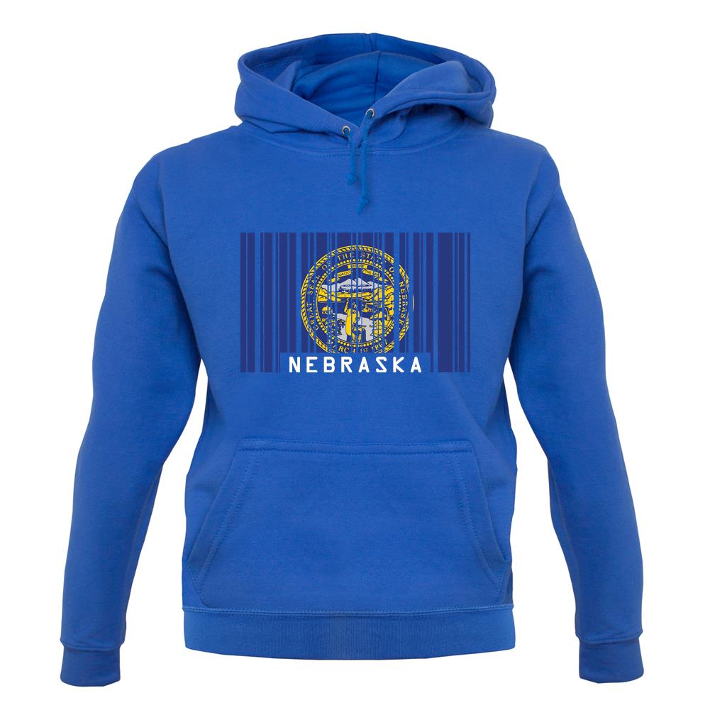 Nebraska Barcode Style Flag unisex hoodie Nebraska Barcode Style Flag unisex hoodie