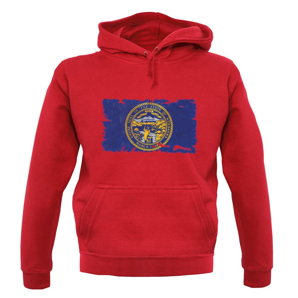 Nebraska Grunge Style Flag unisex hoodie Nebraska Grunge Style Flag unisex hoodie