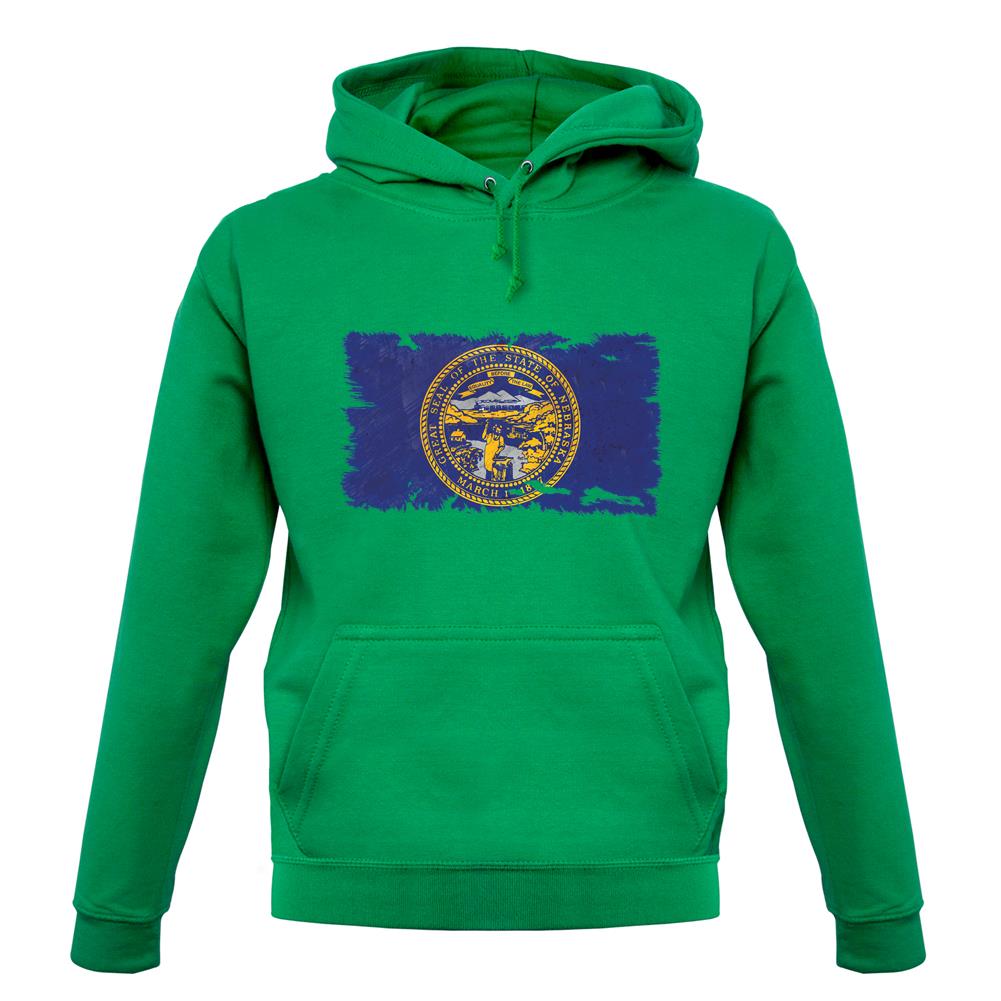 Nebraska Grunge Style Flag unisex hoodie Nebraska Grunge Style Flag unisex hoodie