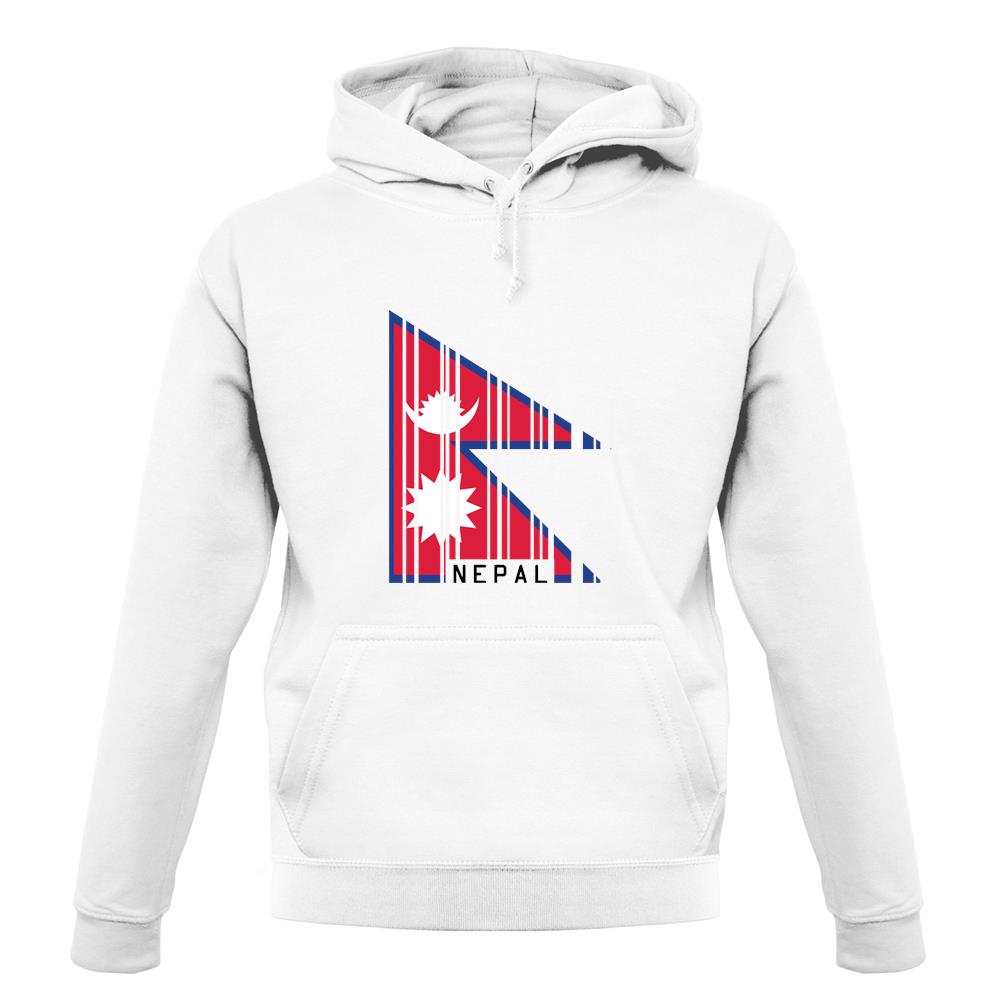 Nepal Barcode Style Flag unisex hoodie Nepal Barcode Style Flag unisex hoodie
