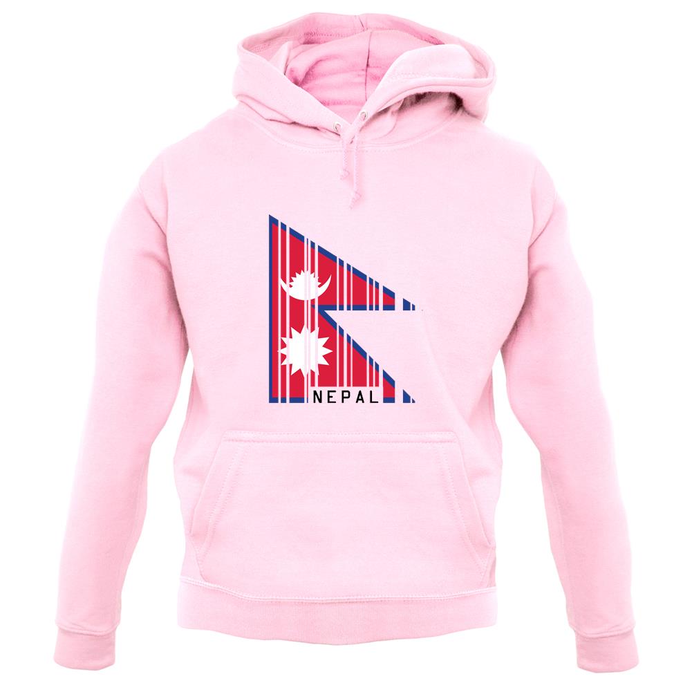Nepal Barcode Style Flag unisex hoodie Nepal Barcode Style Flag unisex hoodie