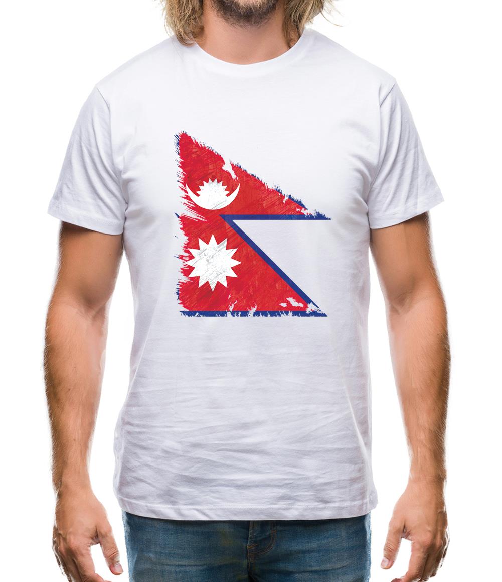 Nepal Grunge Style Flag Mens T-Shirt Nepal Grunge Style Flag Mens T-Shirt