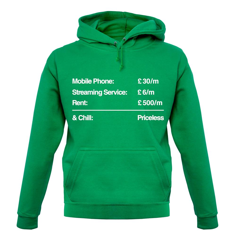 Netflix & Chill Priceless unisex hoodie Netflix & Chill Priceless unisex hoodie