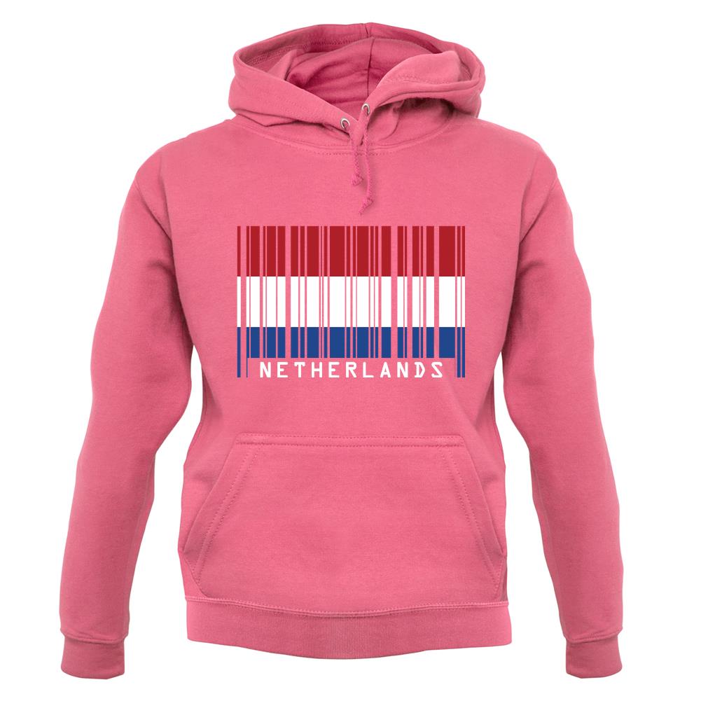 Netherlands Barcode Style Flag unisex hoodie Netherlands Barcode Style Flag unisex hoodie
