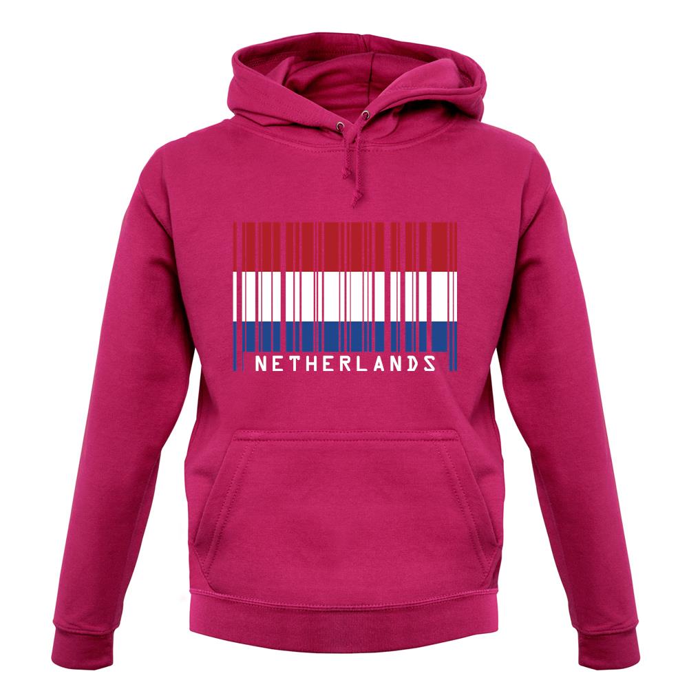 Netherlands Barcode Style Flag unisex hoodie Netherlands Barcode Style Flag unisex hoodie