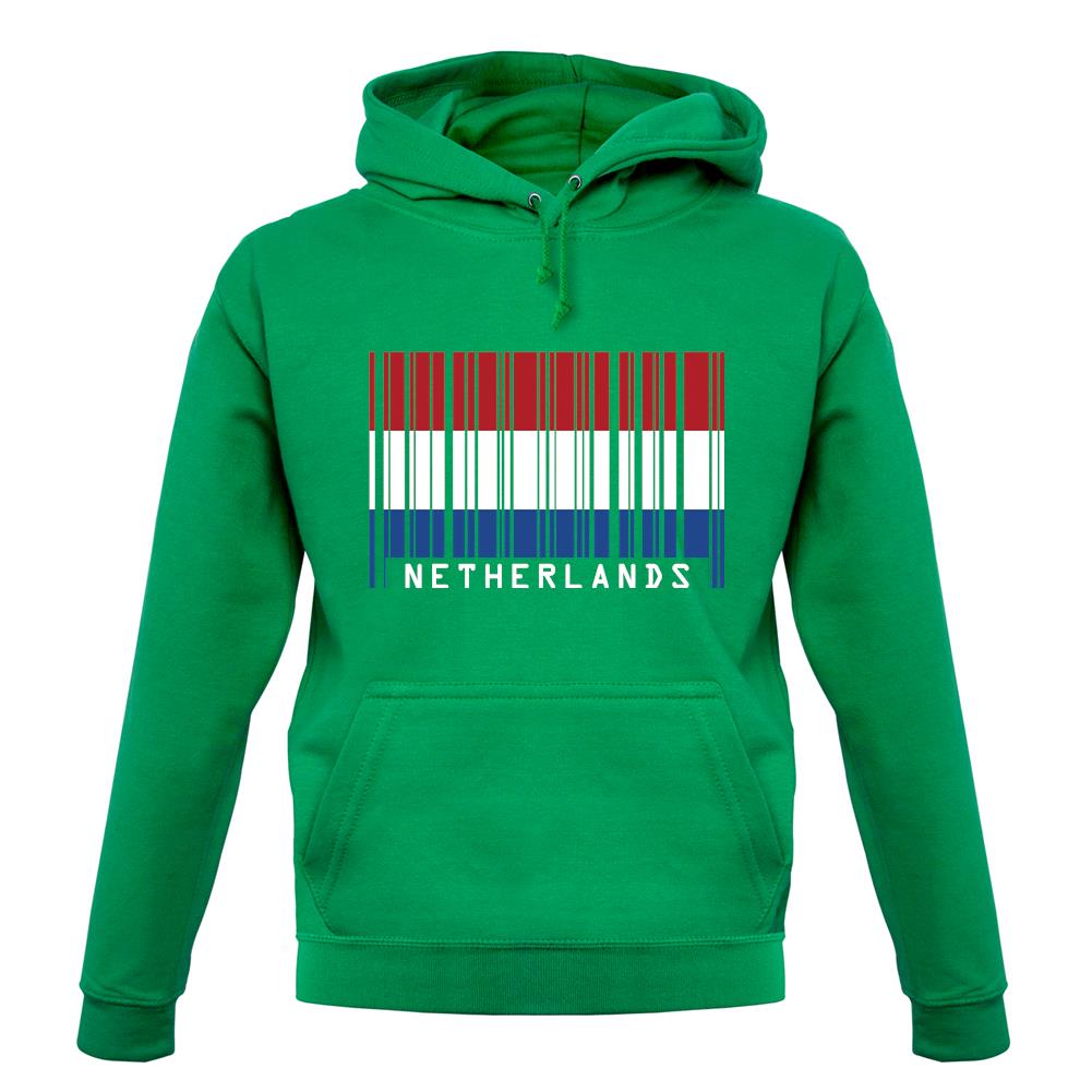Netherlands Barcode Style Flag unisex hoodie Netherlands Barcode Style Flag unisex hoodie