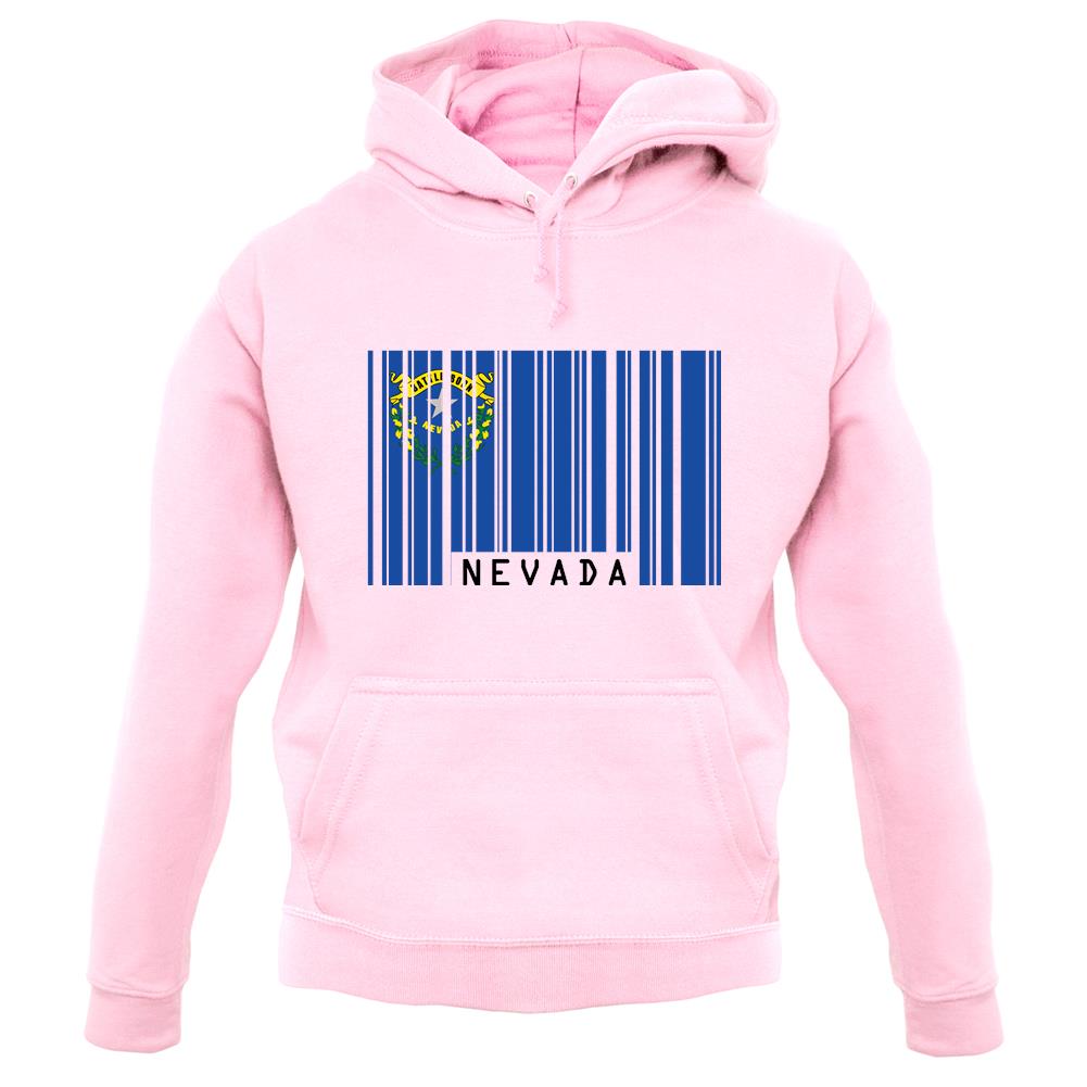 Nevada Barcode Style Flag unisex hoodie Nevada Barcode Style Flag unisex hoodie