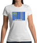 Nevada Barcode Style Flag Womens T-Shirt Nevada Barcode Style Flag Womens T-Shirt