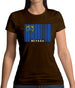 Nevada Barcode Style Flag Womens T-Shirt Nevada Barcode Style Flag Womens T-Shirt