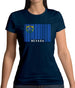 Nevada Barcode Style Flag Womens T-Shirt Nevada Barcode Style Flag Womens T-Shirt