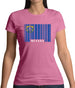 Nevada Barcode Style Flag Womens T-Shirt Nevada Barcode Style Flag Womens T-Shirt