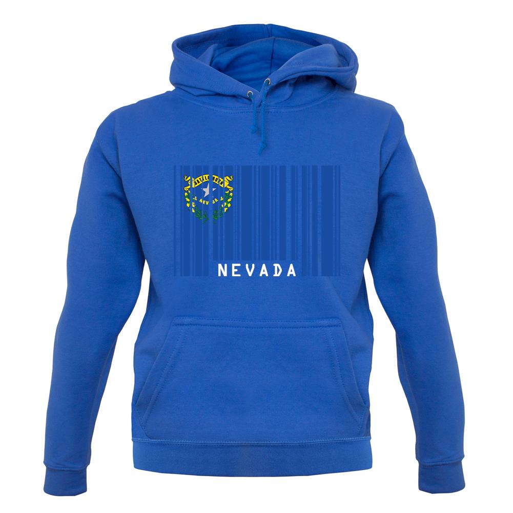 Nevada Barcode Style Flag unisex hoodie Nevada Barcode Style Flag unisex hoodie
