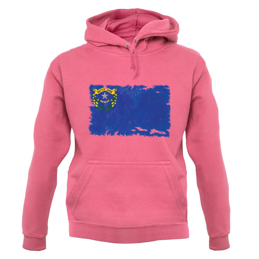 Nevada Grunge Style Flag unisex hoodie Nevada Grunge Style Flag unisex hoodie