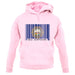 New Hampshire  Barcode Style Flag unisex hoodie New Hampshire  Barcode Style Flag unisex hoodie