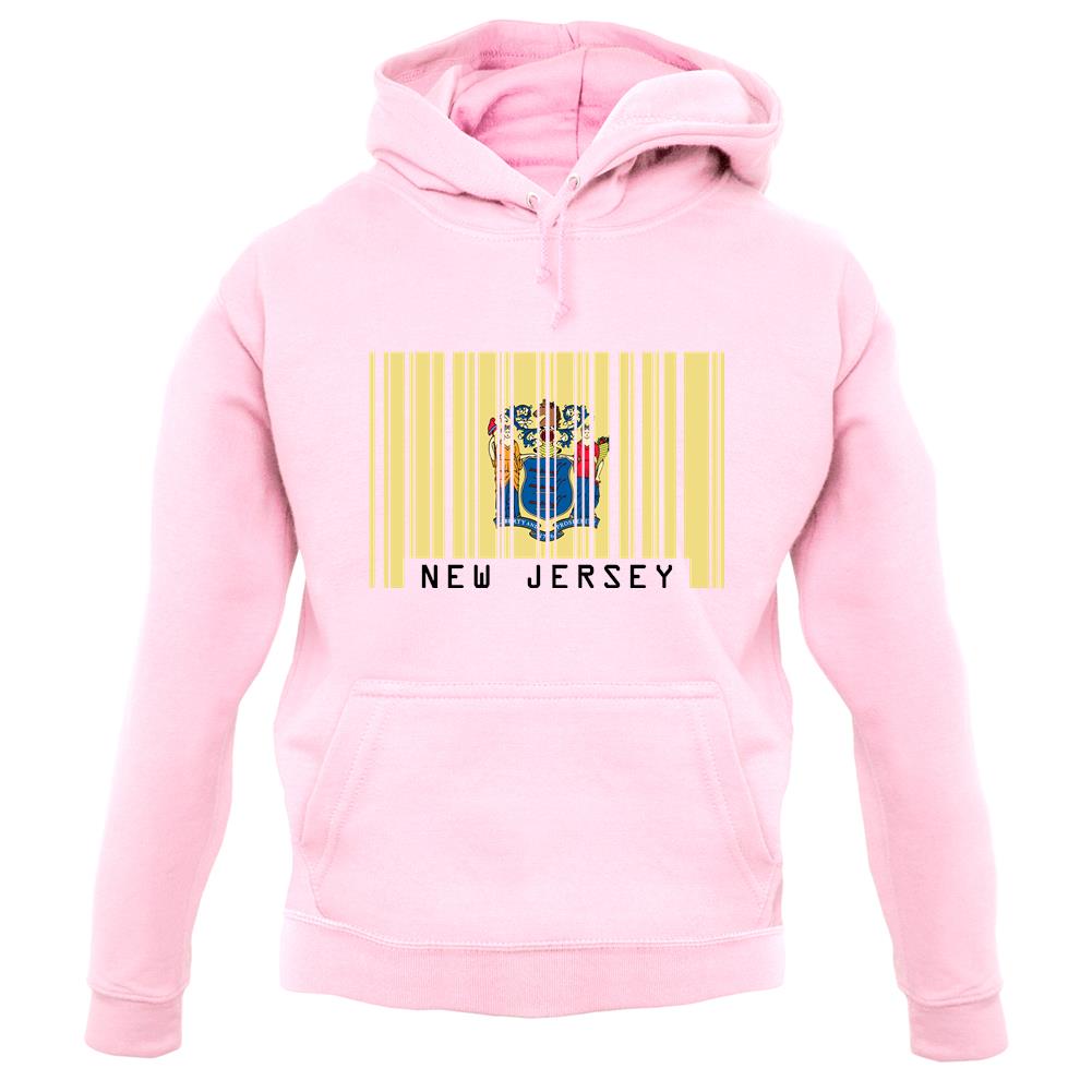 New Jersey  Barcode Style Flag unisex hoodie New Jersey  Barcode Style Flag unisex hoodie
