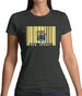 New Jersey  Barcode Style Flag Womens T-Shirt New Jersey  Barcode Style Flag Womens T-Shirt
