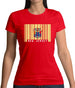 New Jersey  Barcode Style Flag Womens T-Shirt New Jersey  Barcode Style Flag Womens T-Shirt