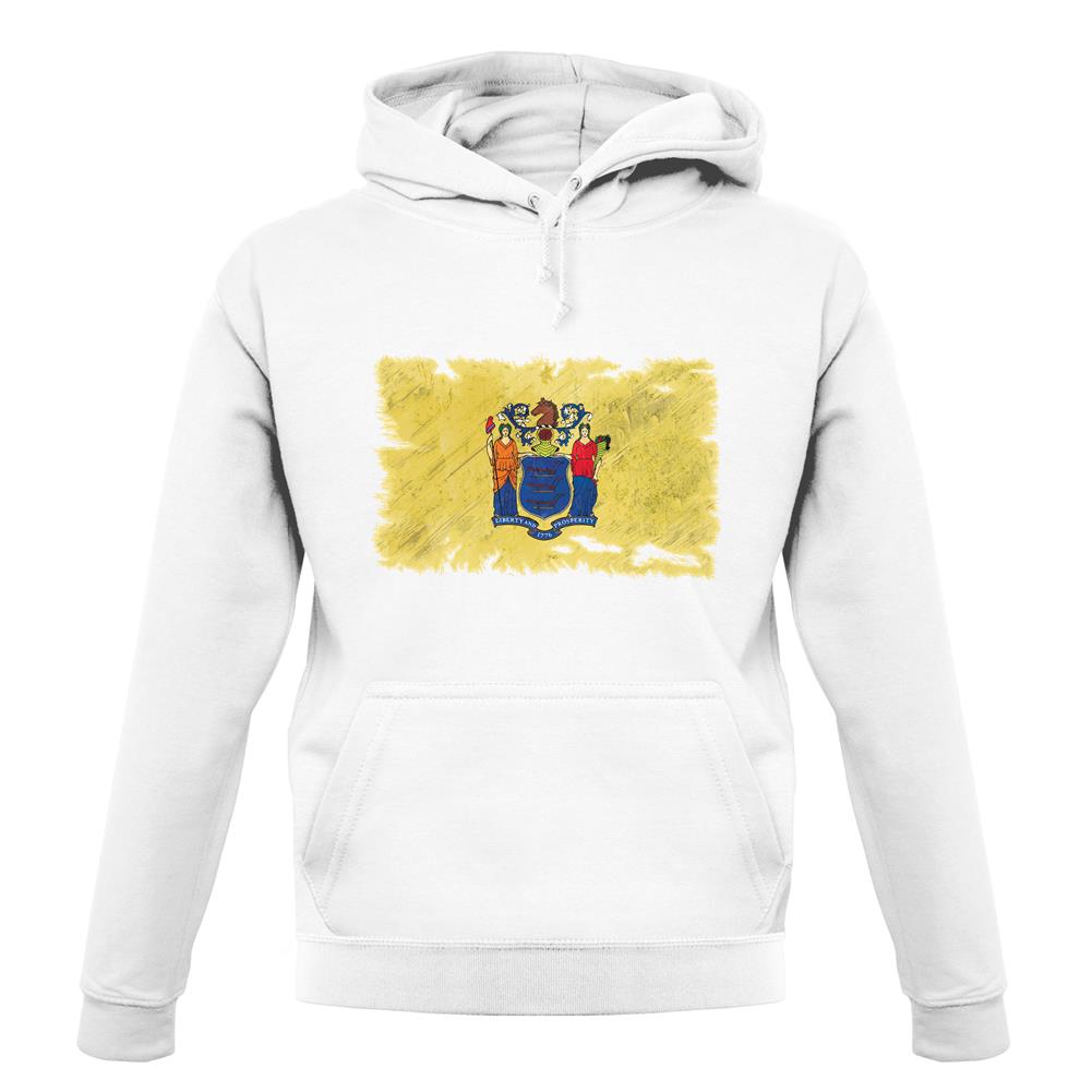 New Jersey Grunge Style Flag unisex hoodie New Jersey Grunge Style Flag unisex hoodie