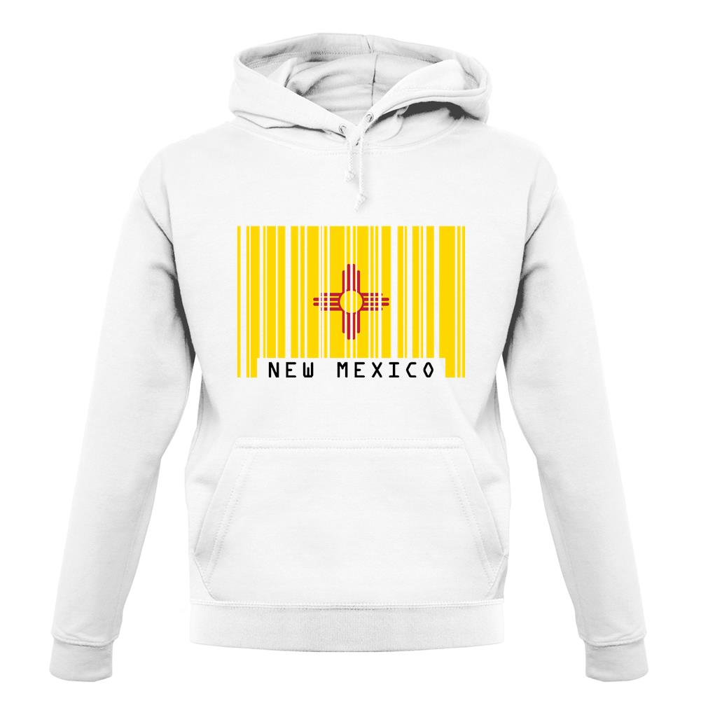 New Mexico  Barcode Style Flag unisex hoodie New Mexico  Barcode Style Flag unisex hoodie
