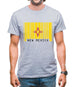 New Mexico  Barcode Style Flag Mens T-Shirt New Mexico  Barcode Style Flag Mens T-Shirt