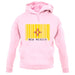 New Mexico  Barcode Style Flag unisex hoodie New Mexico  Barcode Style Flag unisex hoodie