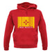 New Mexico  Barcode Style Flag unisex hoodie New Mexico  Barcode Style Flag unisex hoodie