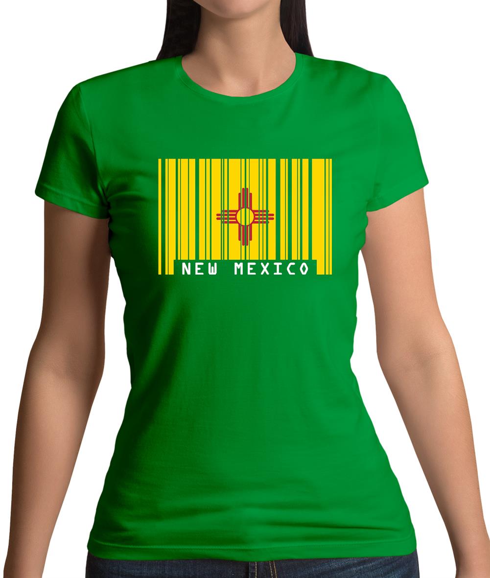 New Mexico Barcode Style Flag Womens T-Shirt New Mexico Barcode Style Flag Womens T-Shirt