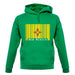 New Mexico  Barcode Style Flag unisex hoodie New Mexico  Barcode Style Flag unisex hoodie