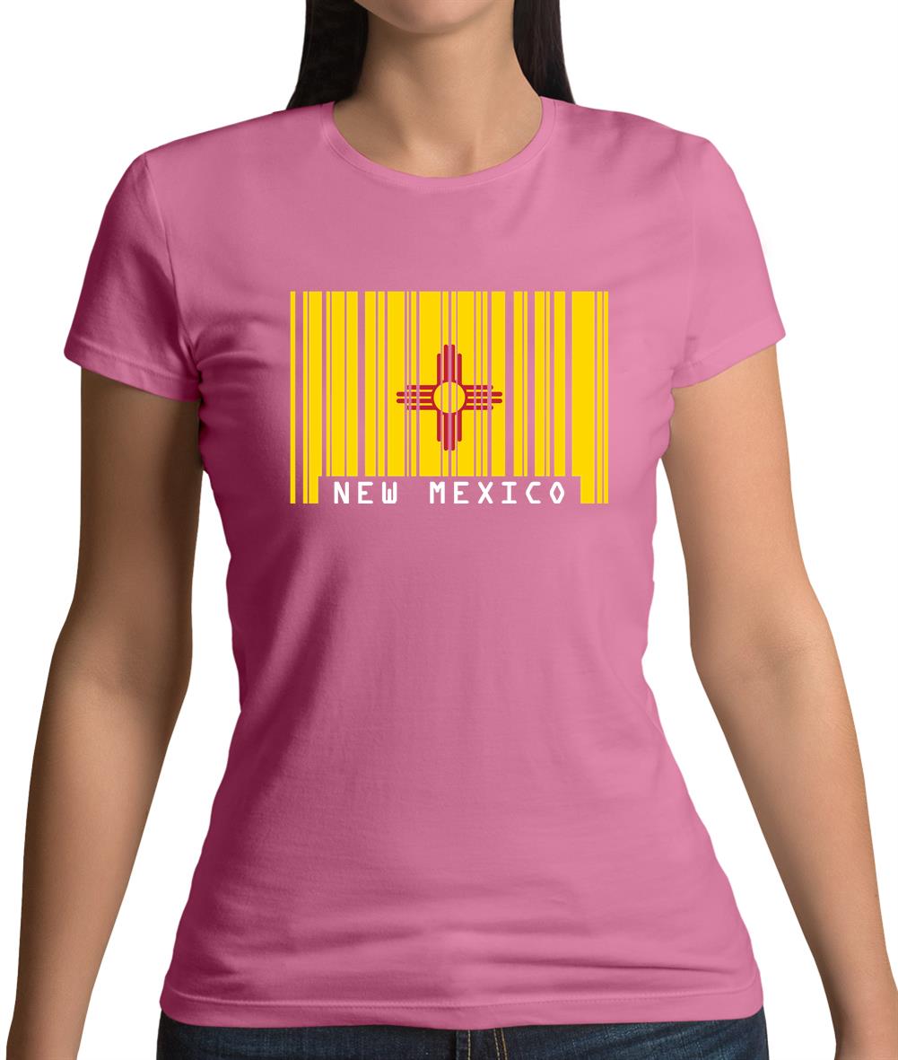 New Mexico Barcode Style Flag Womens T-Shirt New Mexico Barcode Style Flag Womens T-Shirt