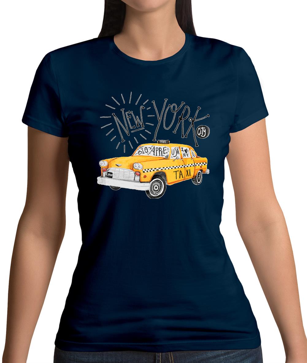 Yellow Taxi Nyc Womens T-Shirt Yellow Taxi Nyc Womens T-Shirt