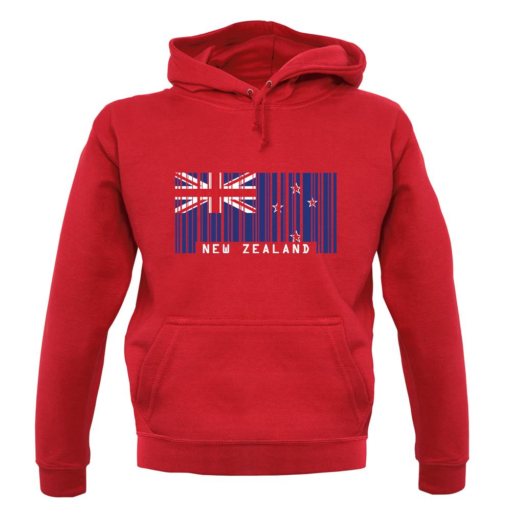 New Zealand Barcode Style Flag unisex hoodie New Zealand Barcode Style Flag unisex hoodie
