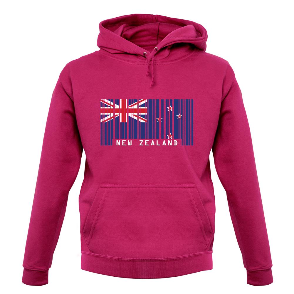 New Zealand Barcode Style Flag unisex hoodie New Zealand Barcode Style Flag unisex hoodie