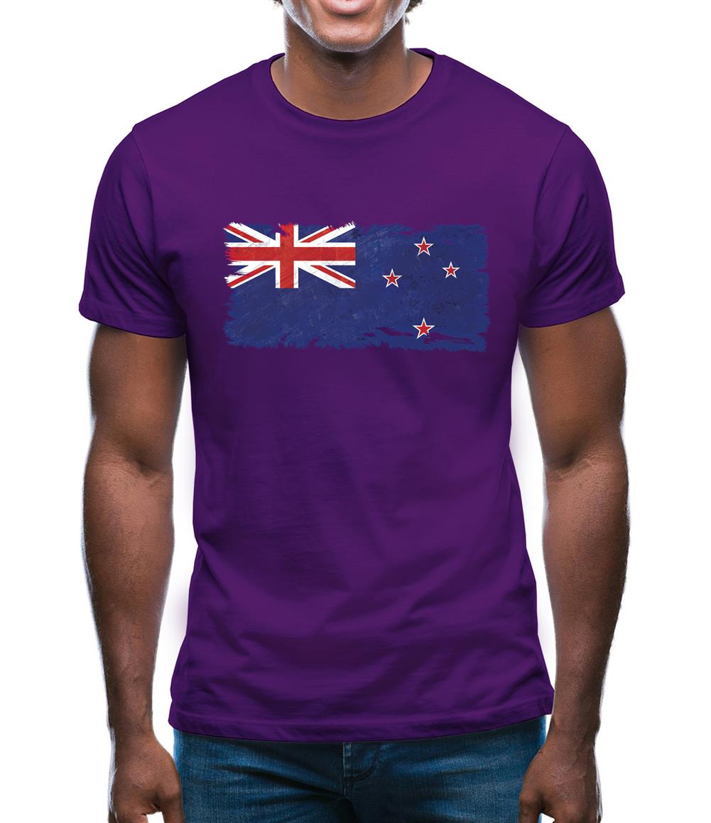 New Zealand Grunge Style Flag Mens T-Shirt New Zealand Grunge Style Flag Mens T-Shirt