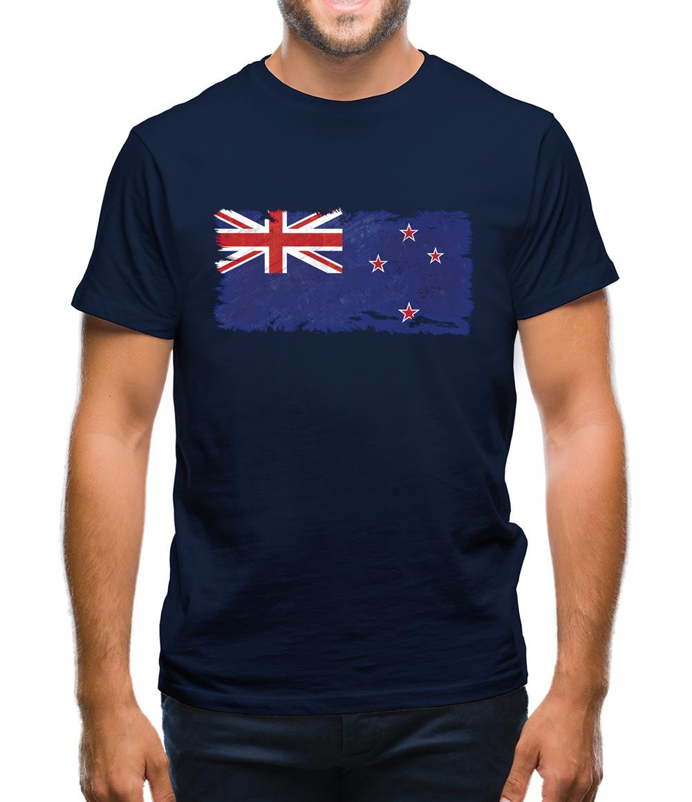 New Zealand Grunge Style Flag Mens T-Shirt New Zealand Grunge Style Flag Mens T-Shirt