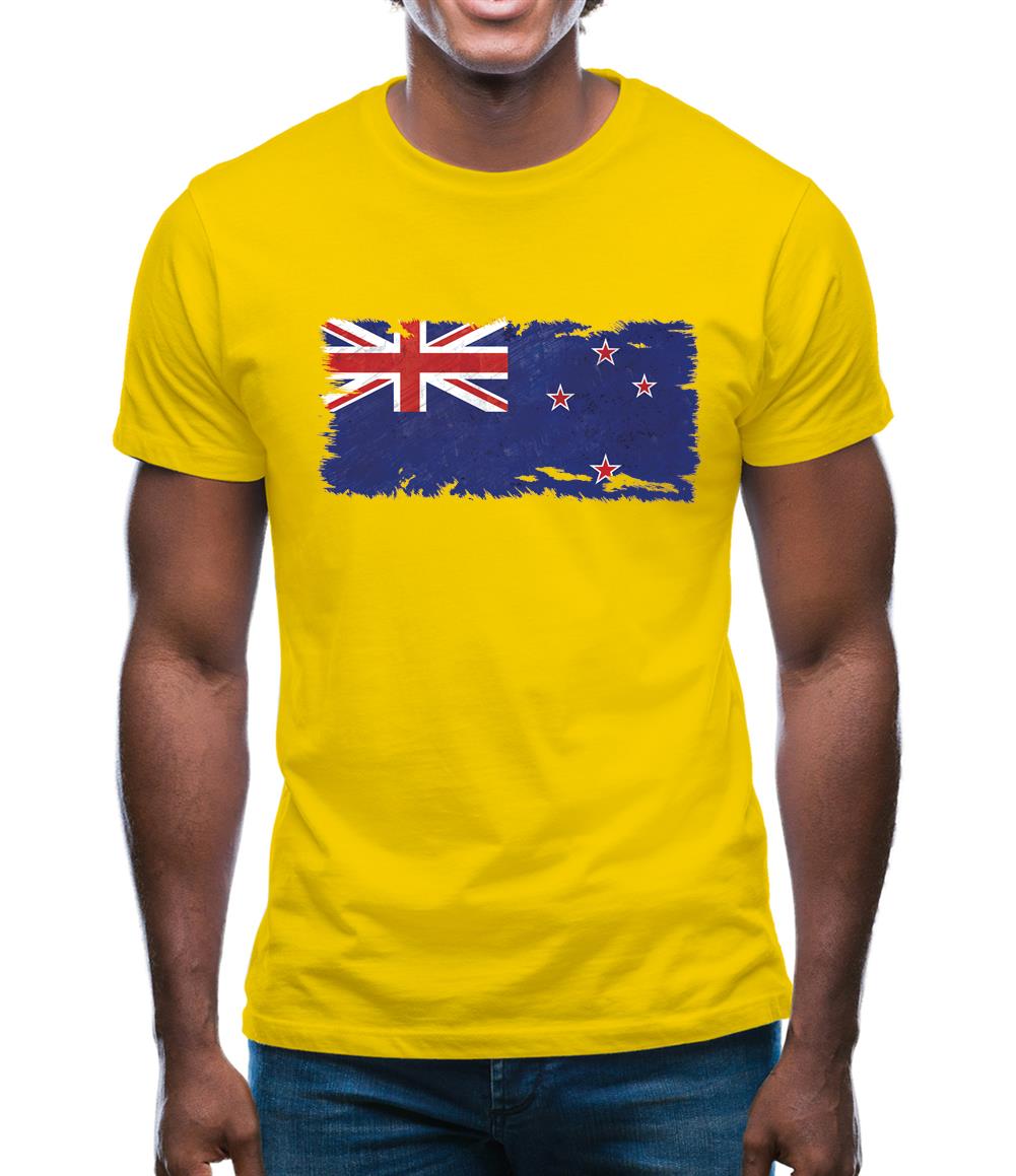 New Zealand Grunge Style Flag Mens T-Shirt New Zealand Grunge Style Flag Mens T-Shirt