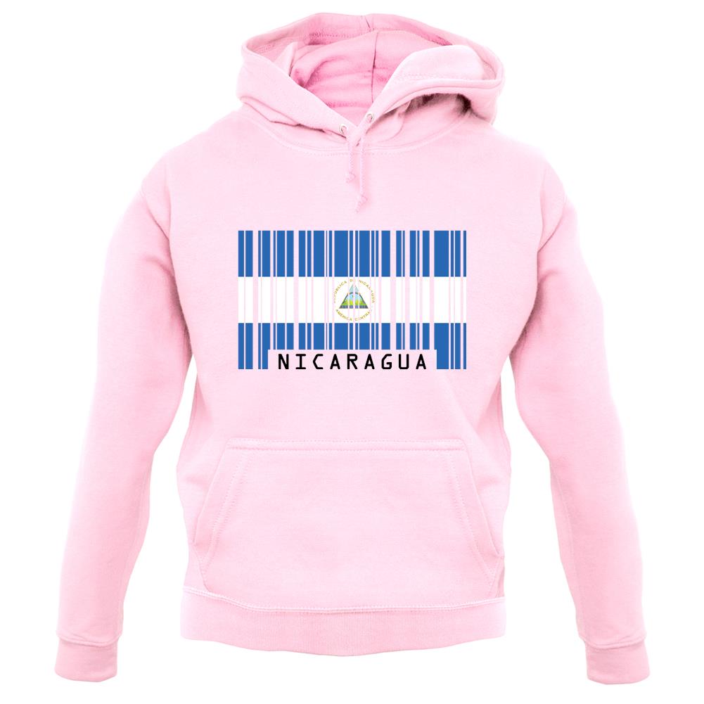 Nicaragua Barcode Style Flag unisex hoodie Nicaragua Barcode Style Flag unisex hoodie
