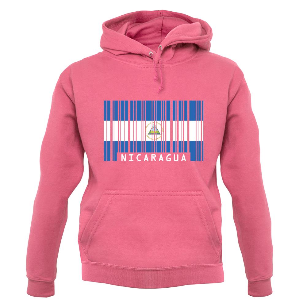 Nicaragua Barcode Style Flag unisex hoodie Nicaragua Barcode Style Flag unisex hoodie