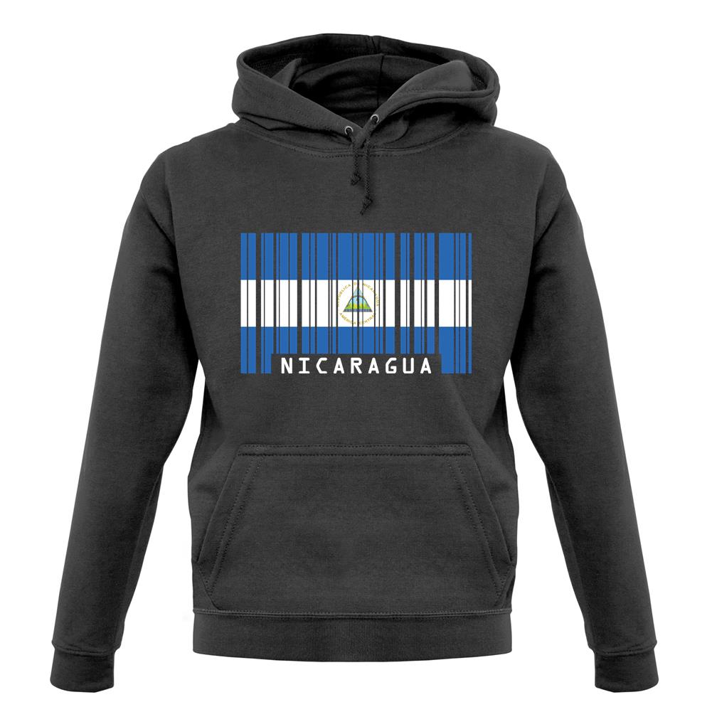 Nicaragua Barcode Style Flag unisex hoodie Nicaragua Barcode Style Flag unisex hoodie