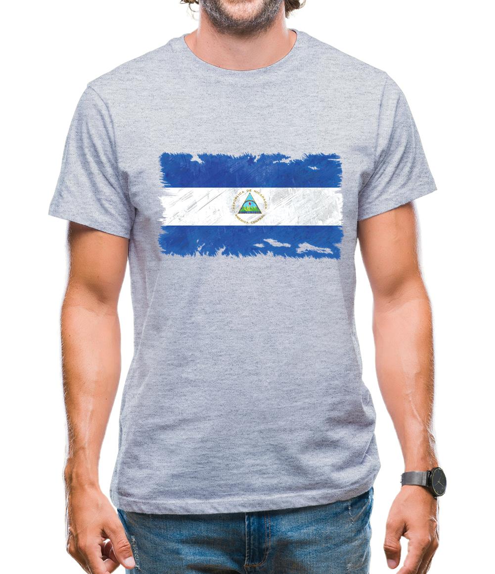 Nicaragua Grunge Style Flag Mens T-Shirt Nicaragua Grunge Style Flag Mens T-Shirt