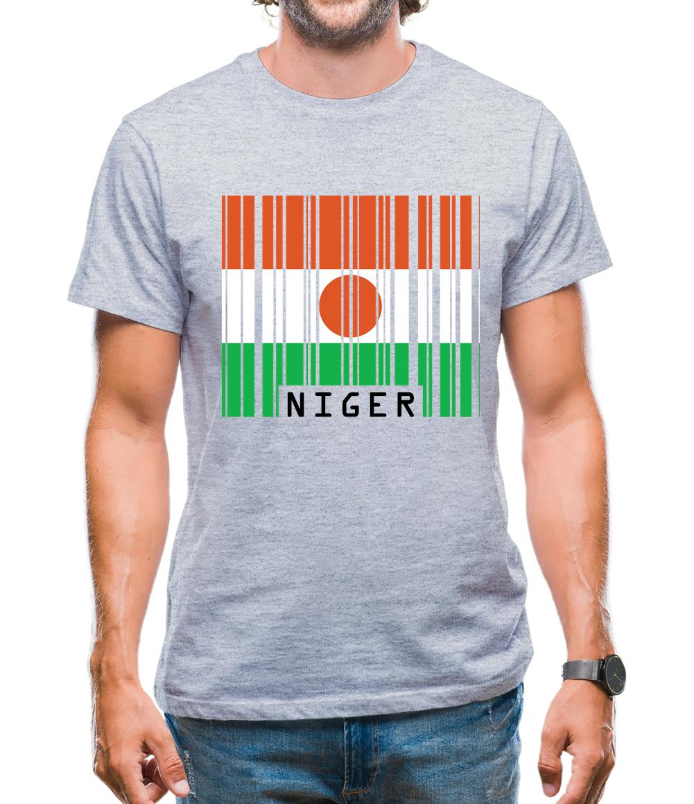 Niger Barcode Style Flag Mens T-Shirt Niger Barcode Style Flag Mens T-Shirt