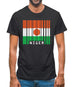 Niger Barcode Style Flag Mens T-Shirt Niger Barcode Style Flag Mens T-Shirt