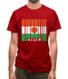 Niger Barcode Style Flag Mens T-Shirt Niger Barcode Style Flag Mens T-Shirt