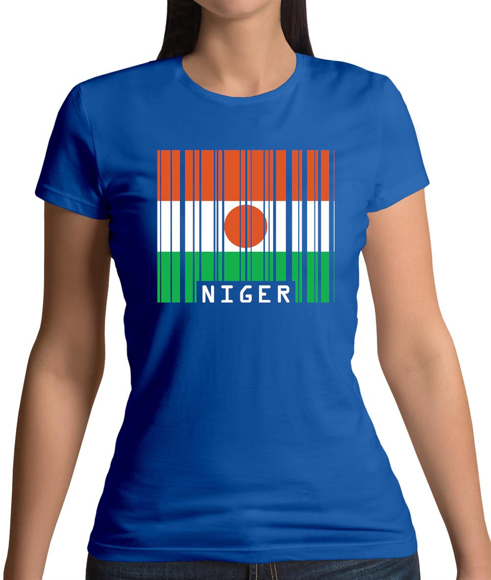 Niger Barcode Style Flag Womens T-Shirt Niger Barcode Style Flag Womens T-Shirt